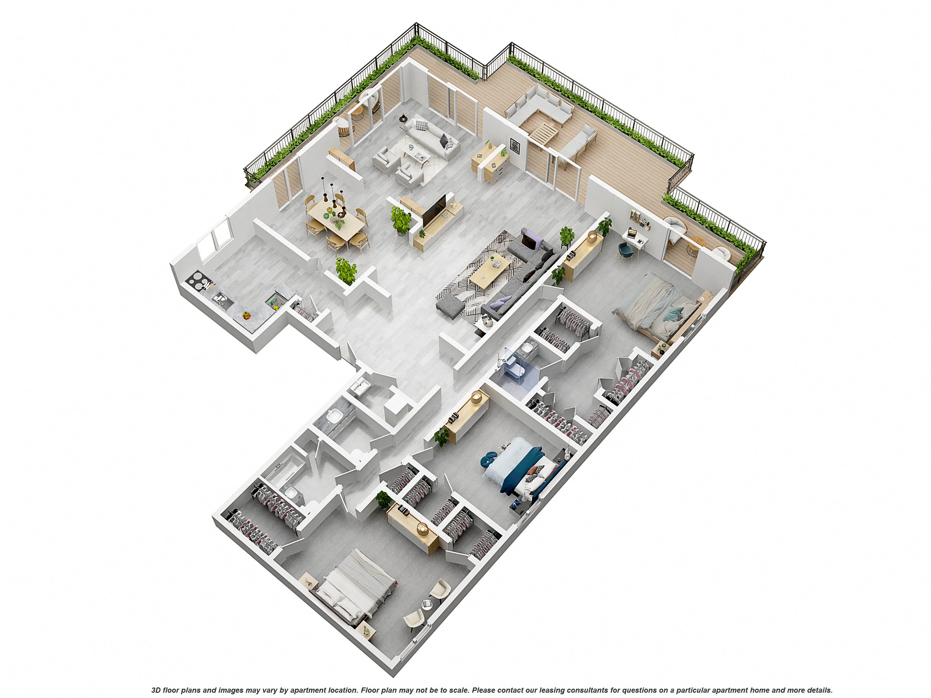 3 Bedroom/ 2.5 Bathroom - Penthouse